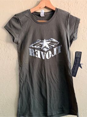 Olive Green Short Sleeve Graphic Tee - REVOLT